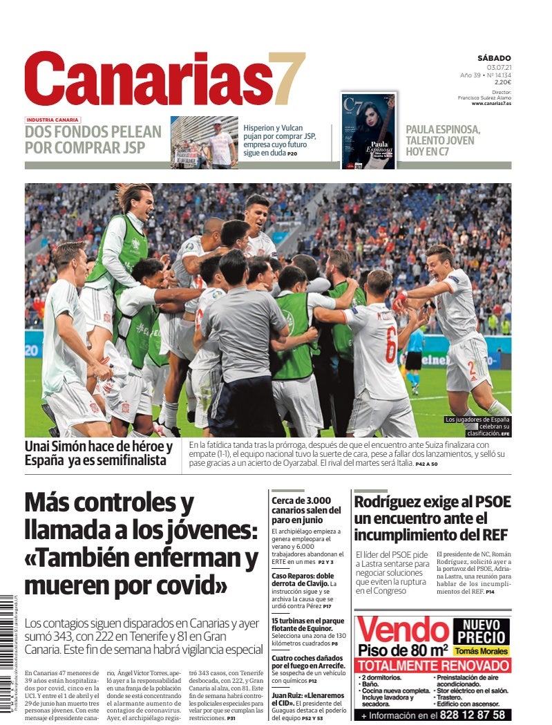 Portada Canarias7 03-07-2021