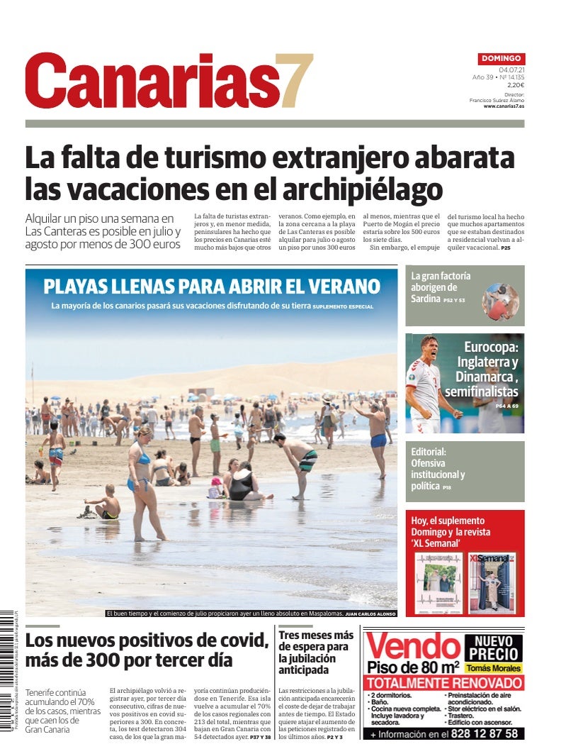 Portada Canarias7 04-07-2021