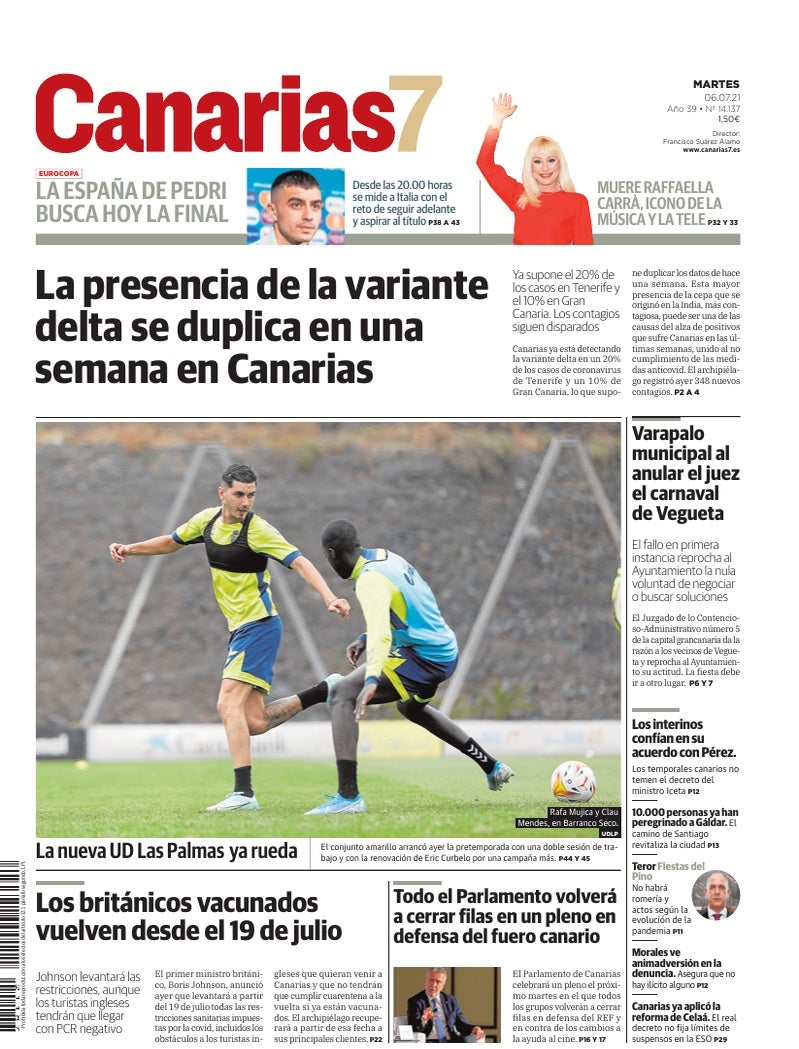 Portada Canarias7 06-07-2021