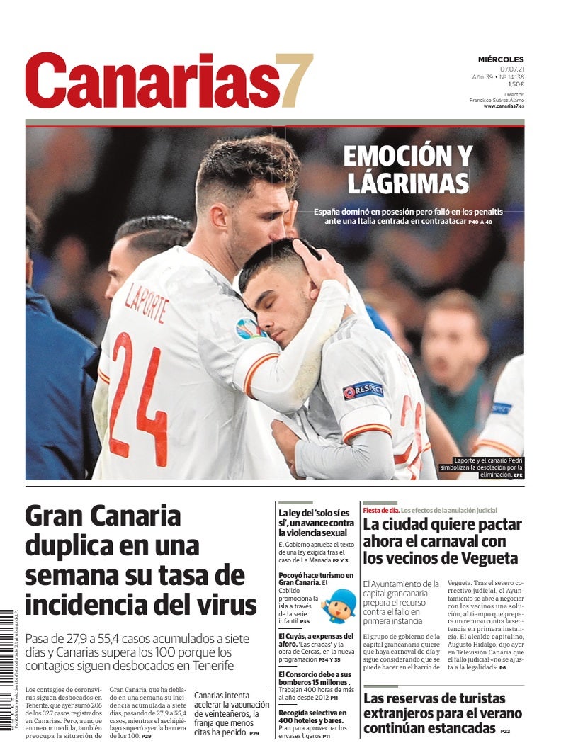 Portada Canarias7 07-07-2021