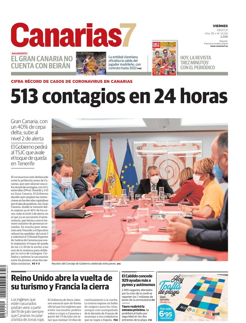 Portada Canarias7 09-07-2021
