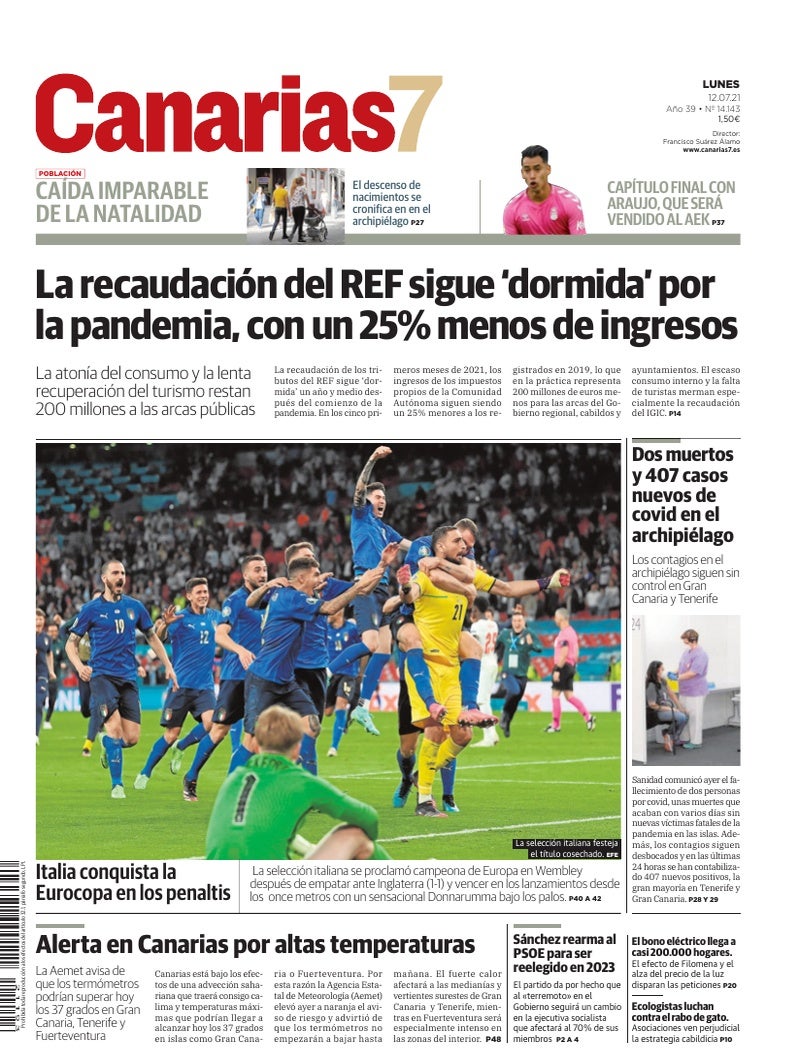 Portada Canarias7 12-07-2021