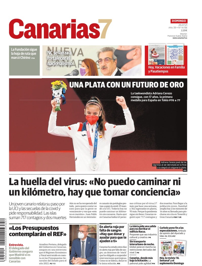 Portada Canarias7 25-07-2021