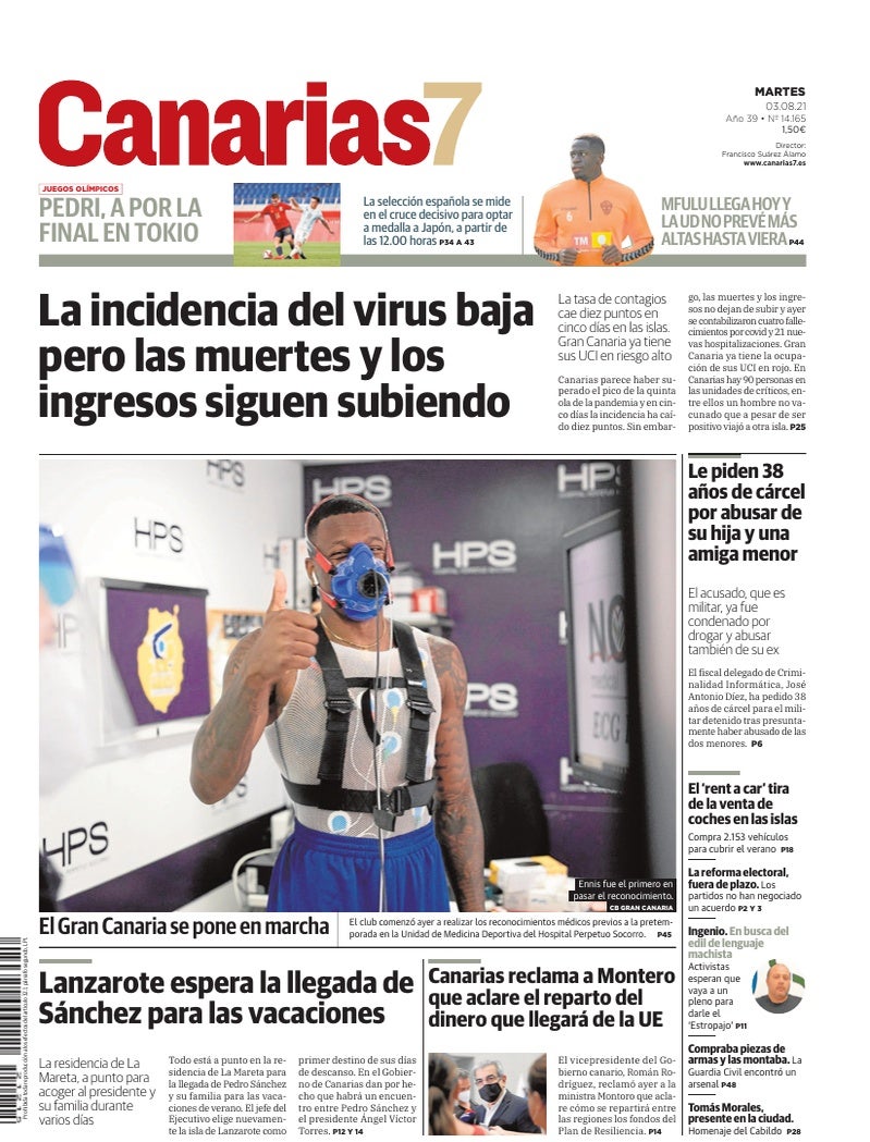 Portada Canarias7 03-08-2021