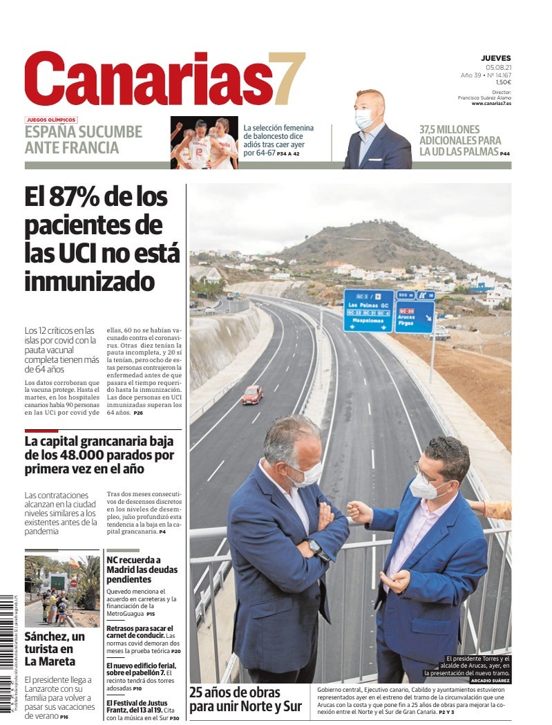 Portada Canarias7 05-08-2021
