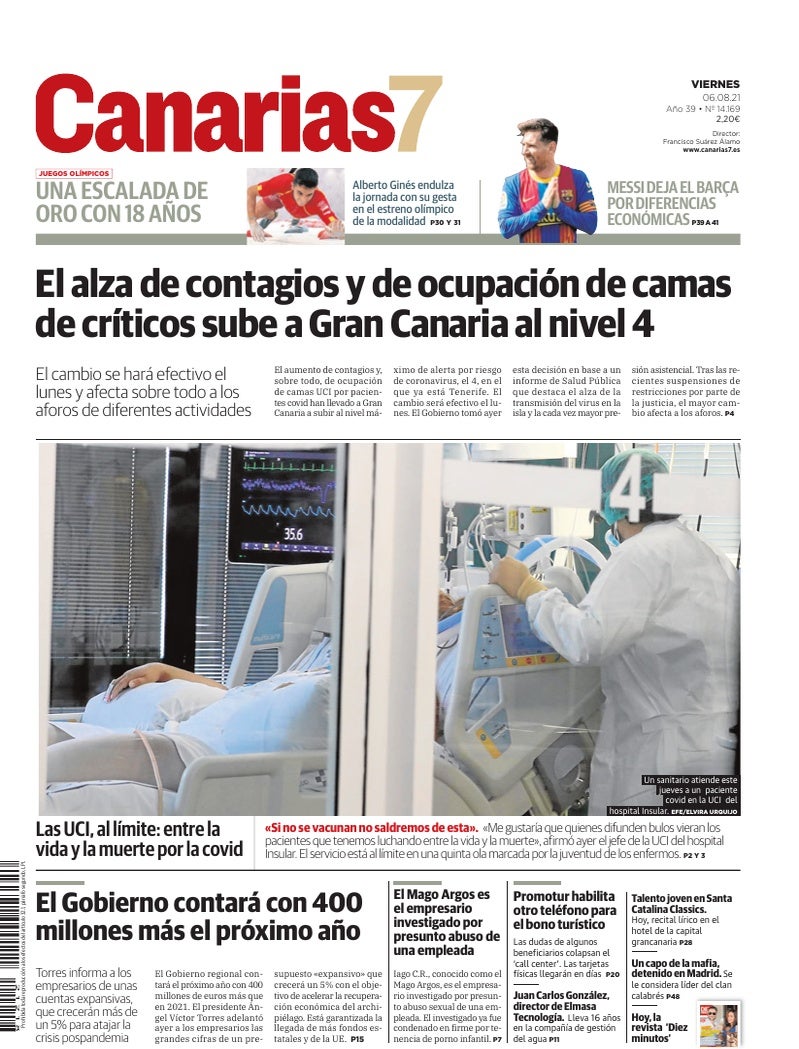 Portada Canarias7 06-08-2021