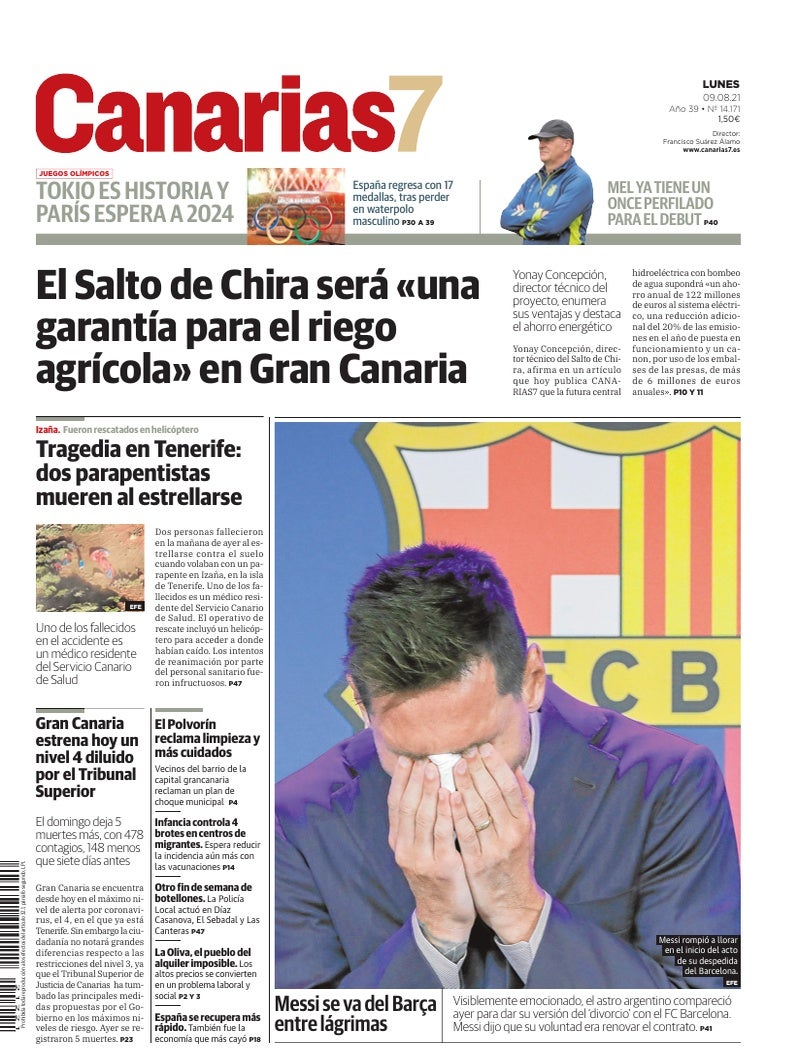 Portada Canarias7 09-08-2021