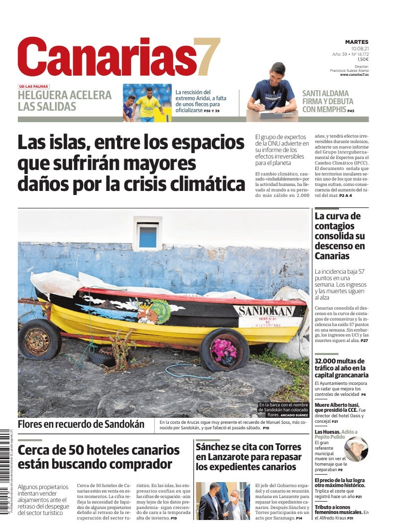Portada Canarias7 10-08-2021