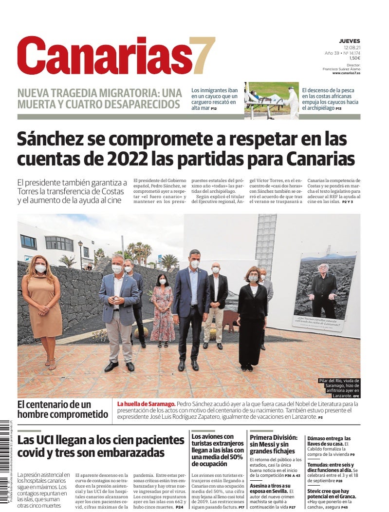 Portada Canarias7 12-08-2021