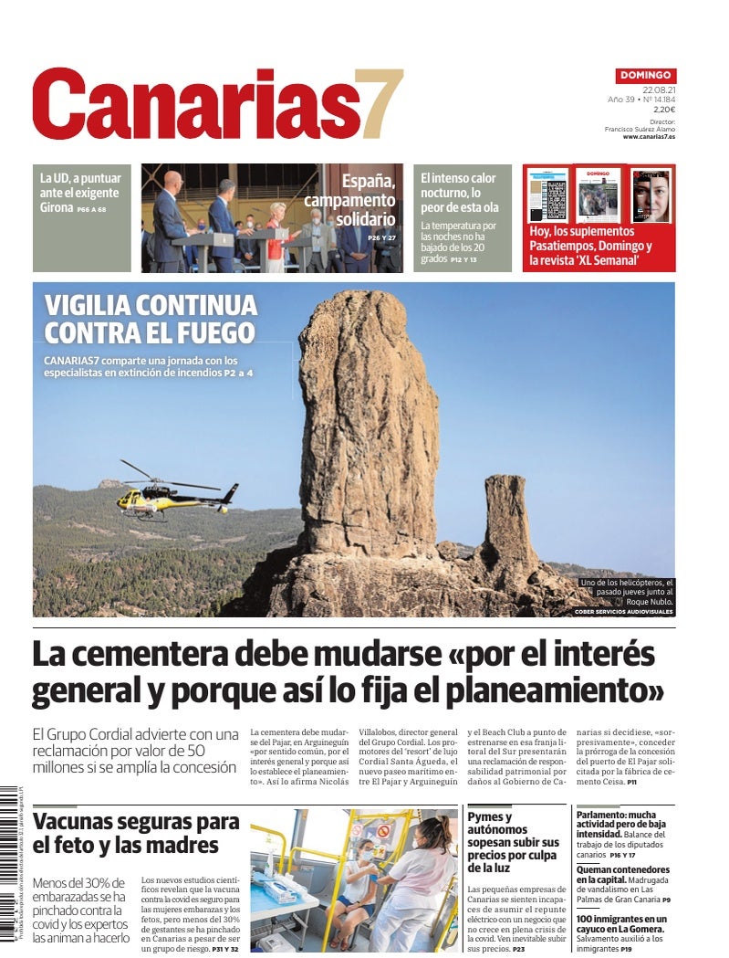 Portada Canarias7 22-08-2021