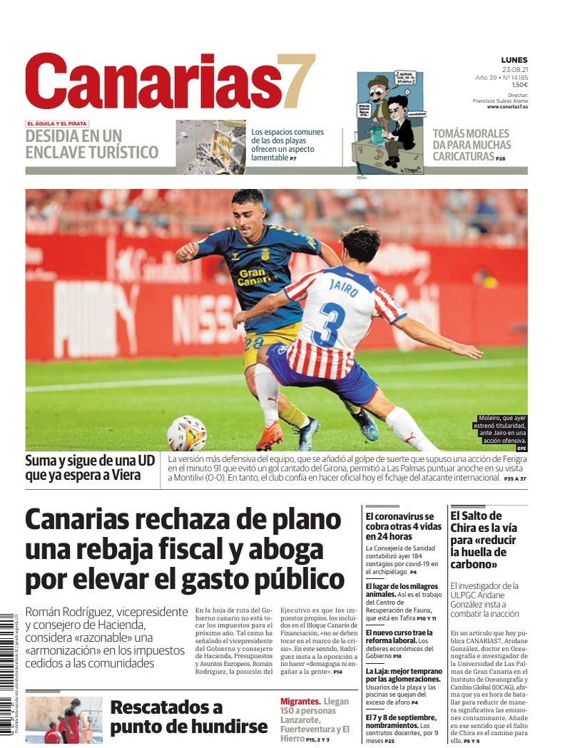 Portada Canarias7 23-08-2021
