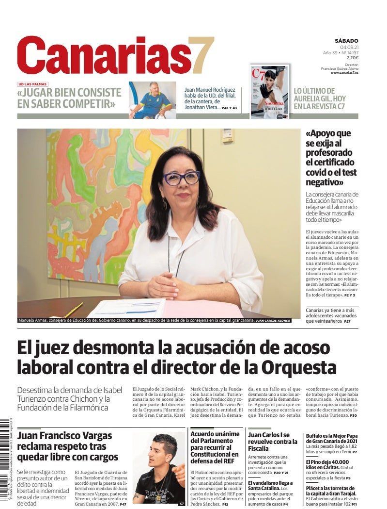 Portada Canarias7 04-09-2021