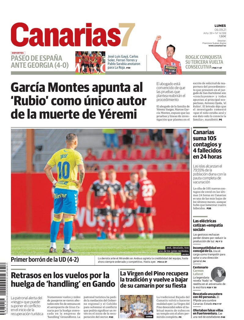 Portada Canarias7 06-09-2021