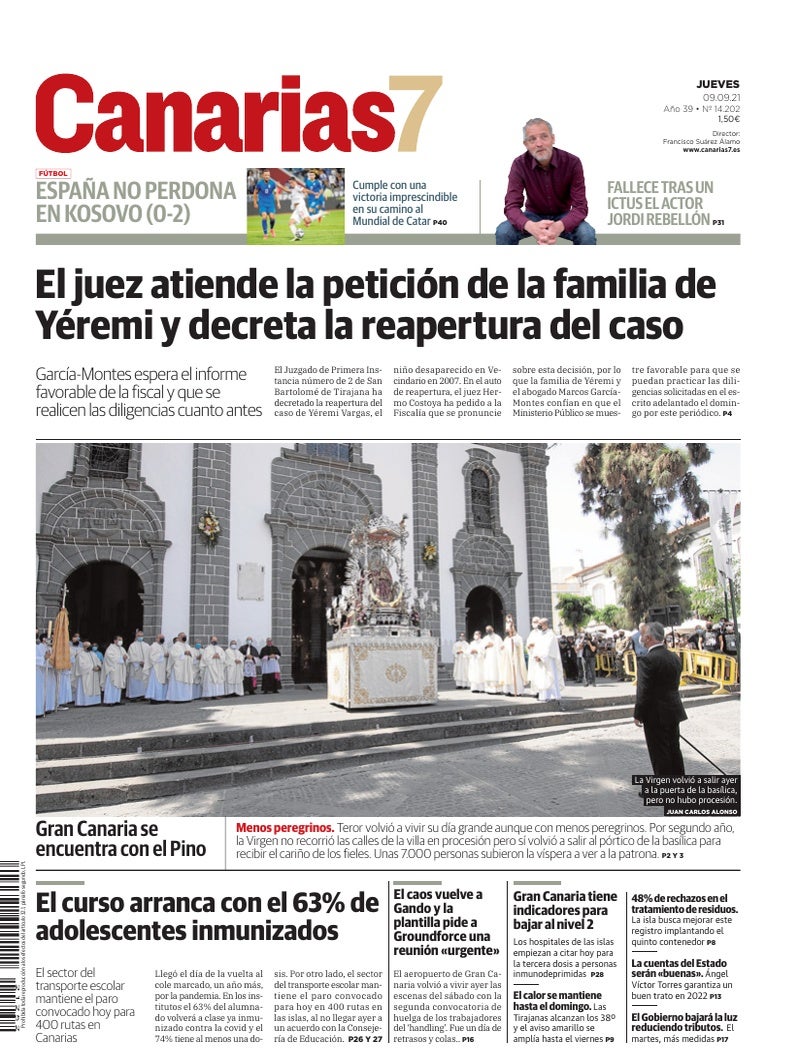 Portada Canarias7 09-09-2021