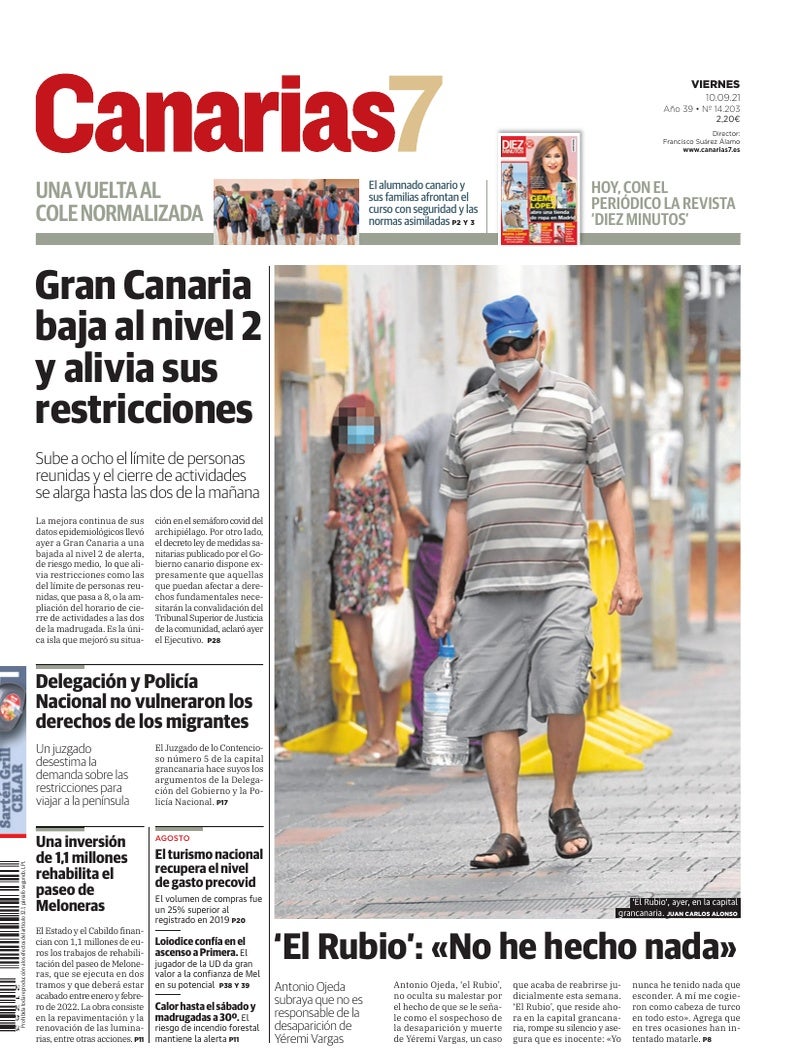 Portada Canarias7 10-09-2021