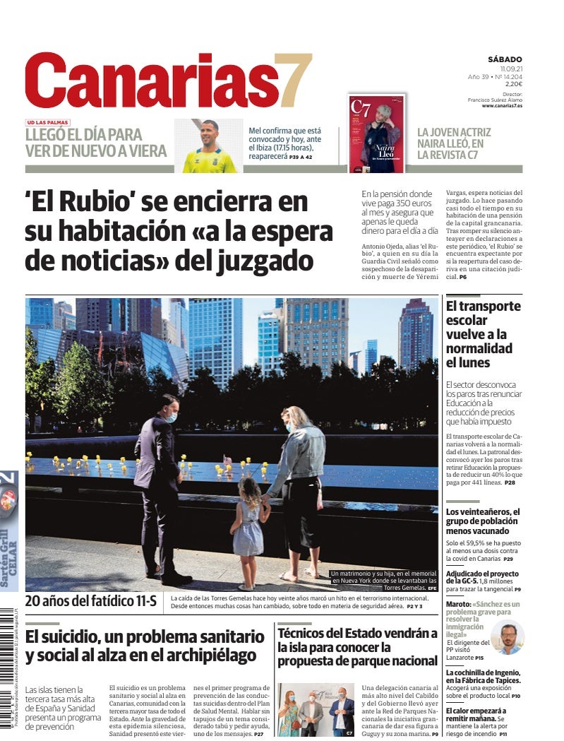 Portada Canarias7 11-09-2021