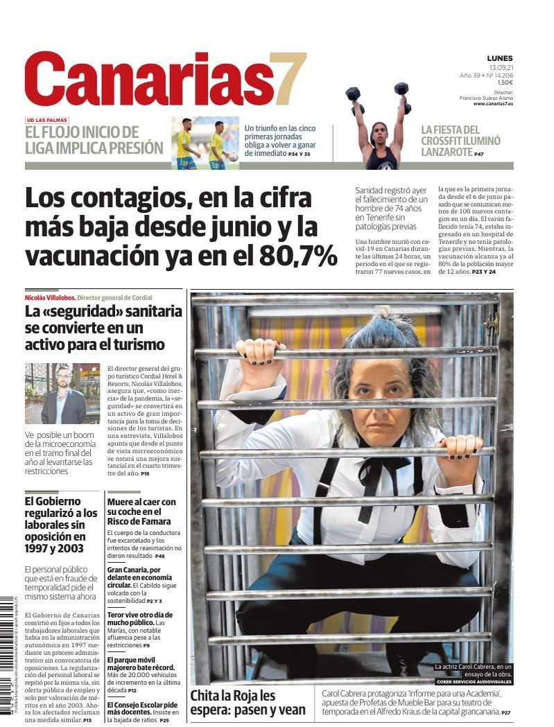 Portada Canarias7 13-09-2021