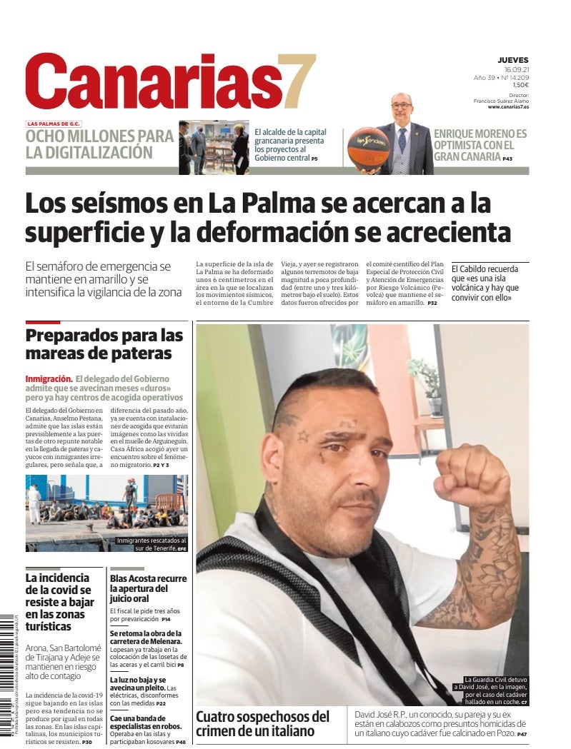 Portada Canarias7 16-09-2021