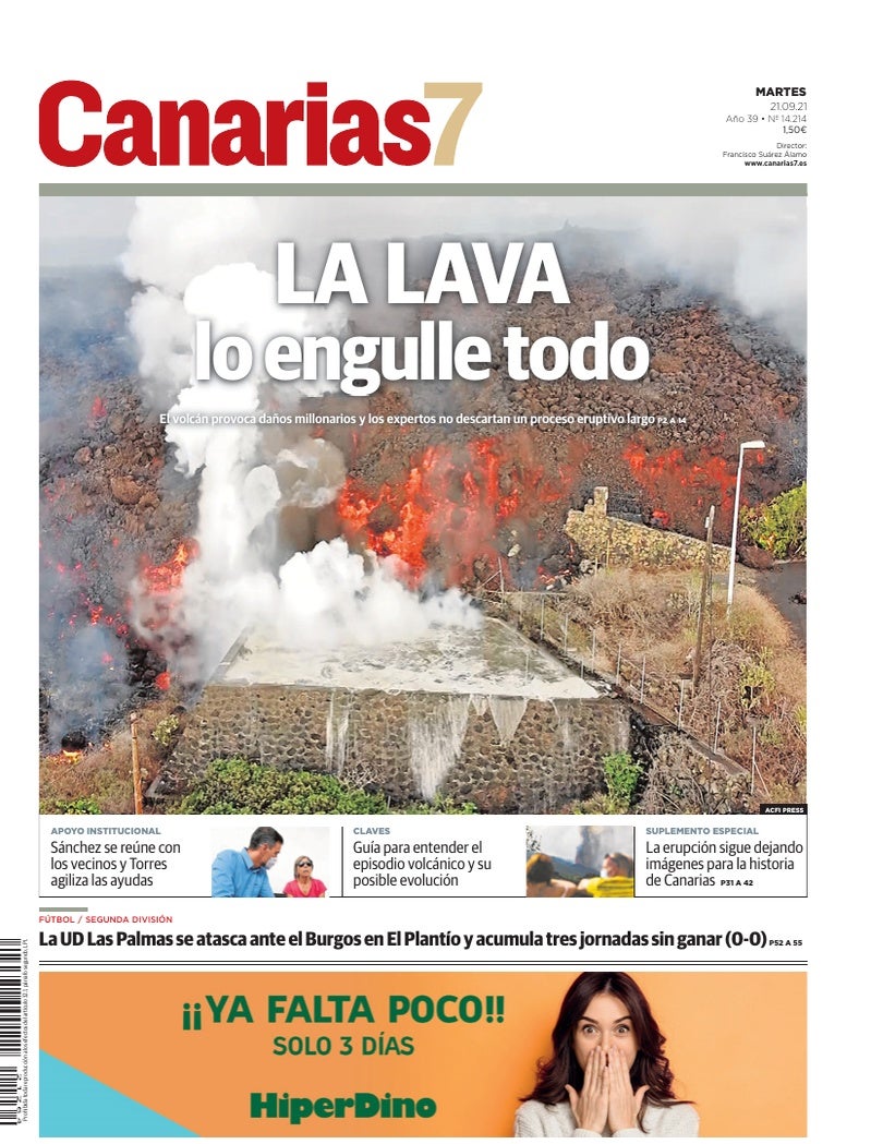 Portada Canarias7 21-09-2021