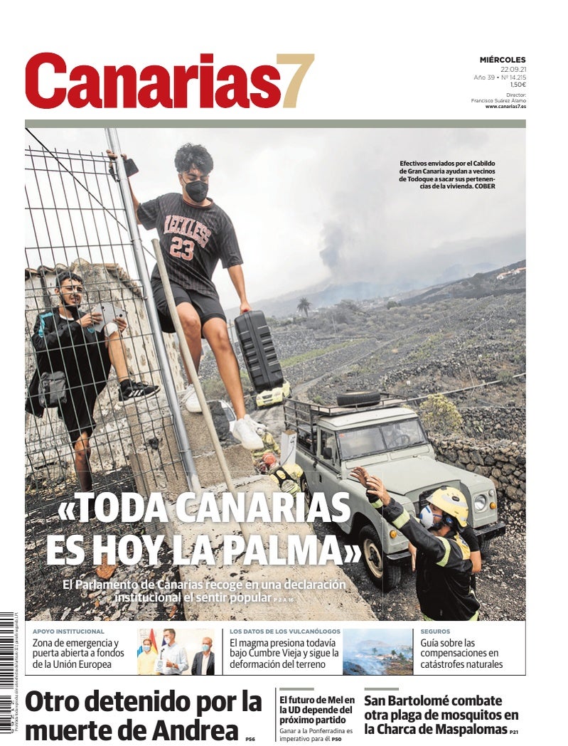 Portada Canarias7 22-09-2021