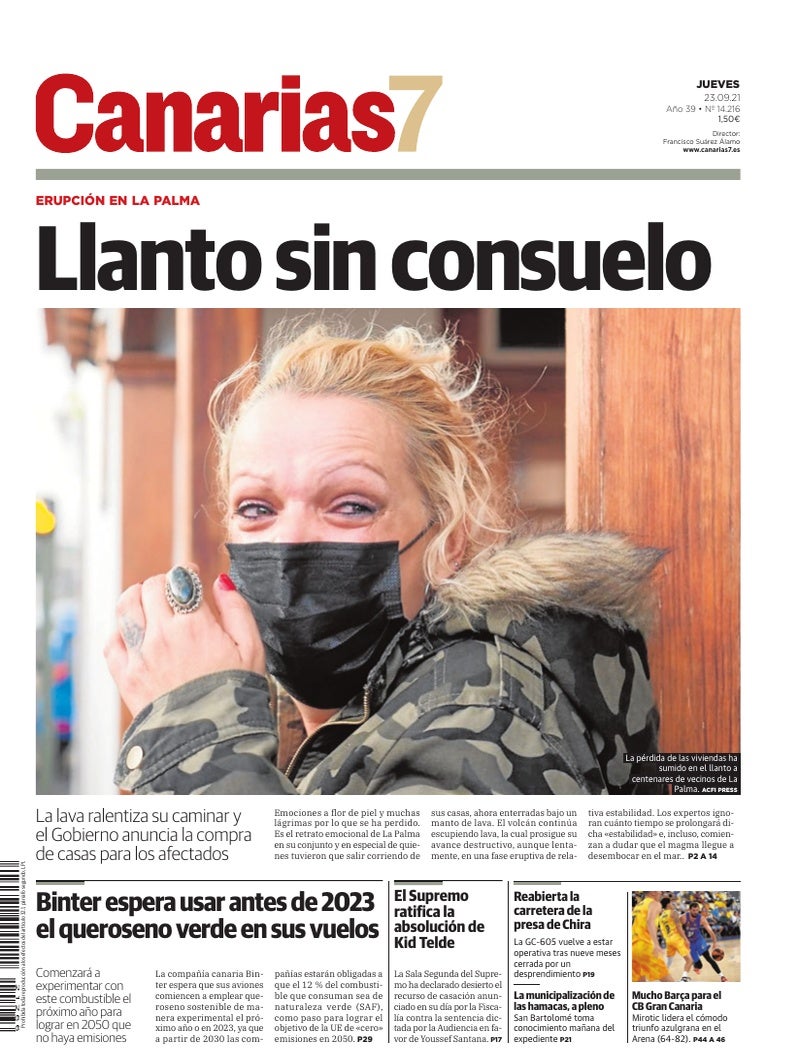 Portada Canarias7 23-09-2021