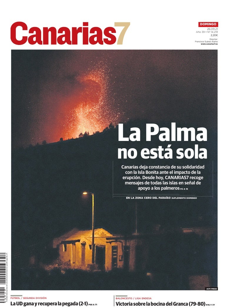 Portada Canarias7 26-09-2021