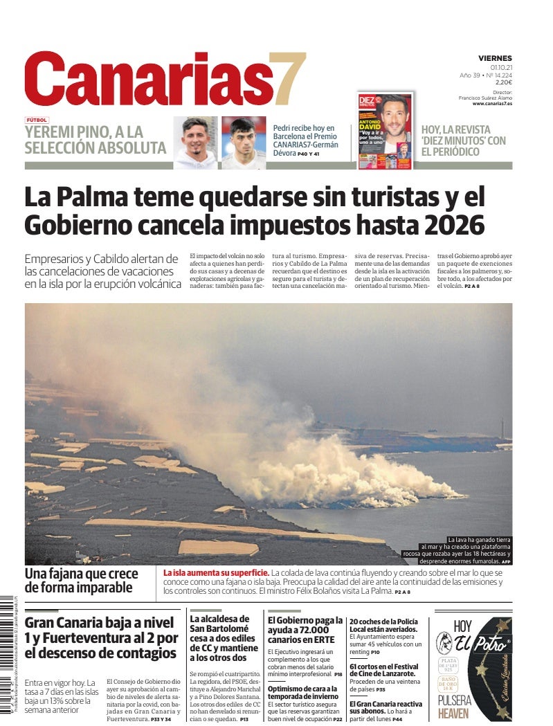 Portada Canarias7 01-10-2021