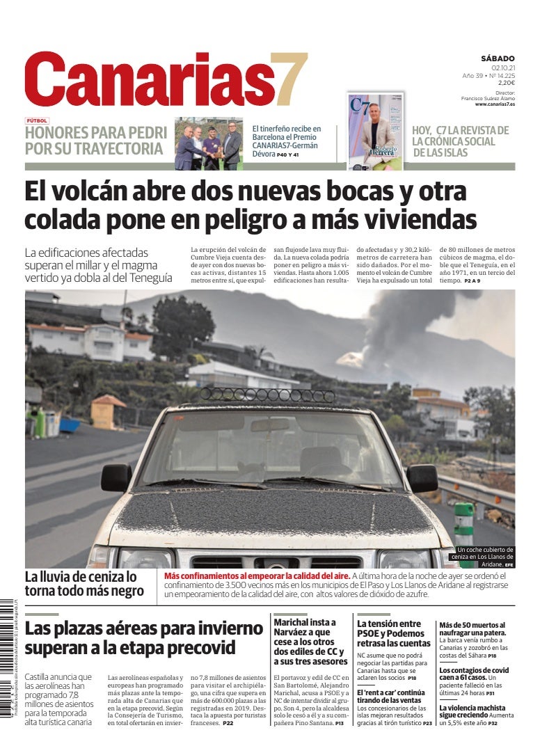 Portada Canarias7 02-10-2021