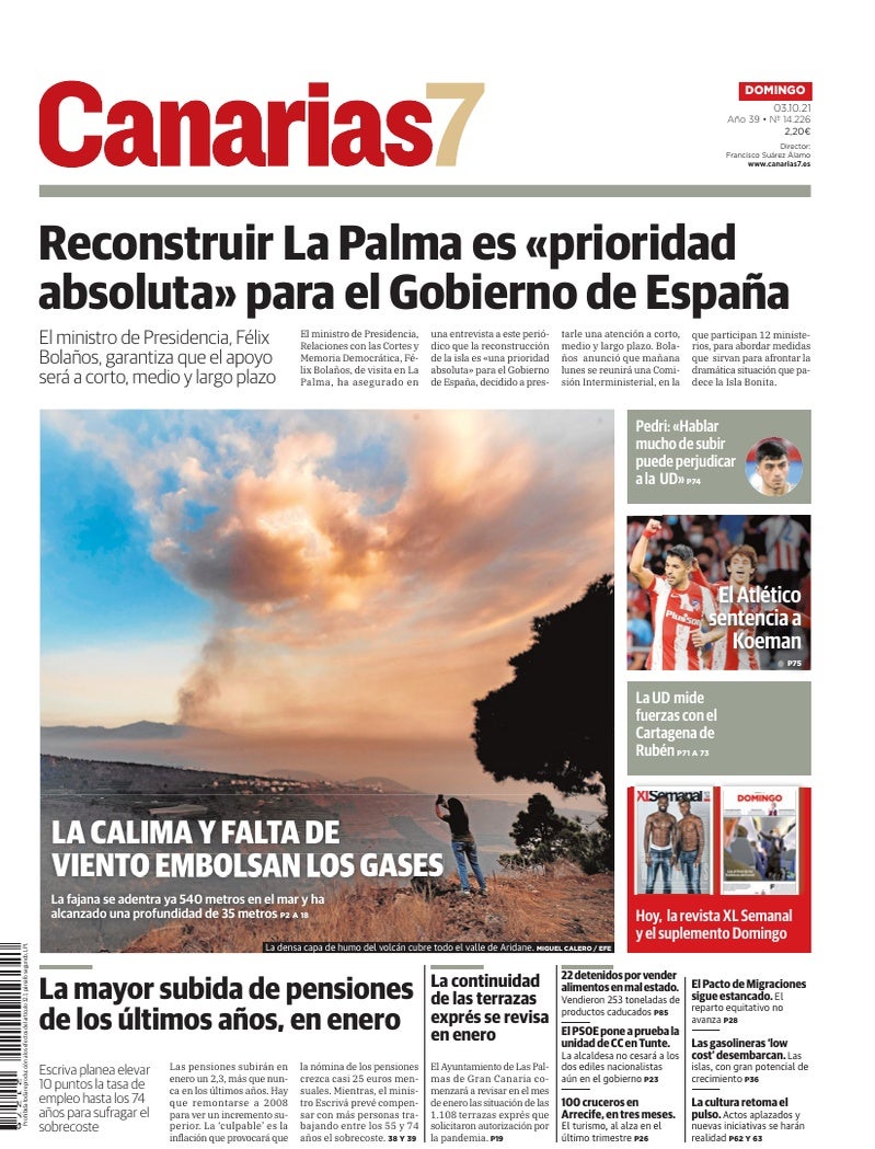 Portada Canarias7 03-10-2021
