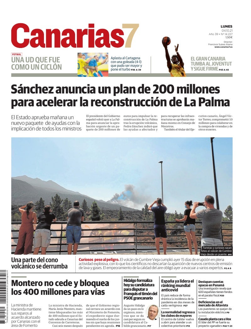 Portada Canarias7 04-10-2021