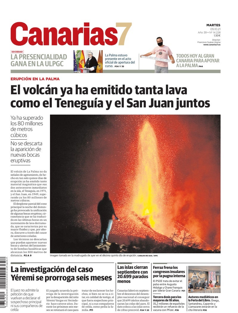 Portada Canarias7 05-10-2021
