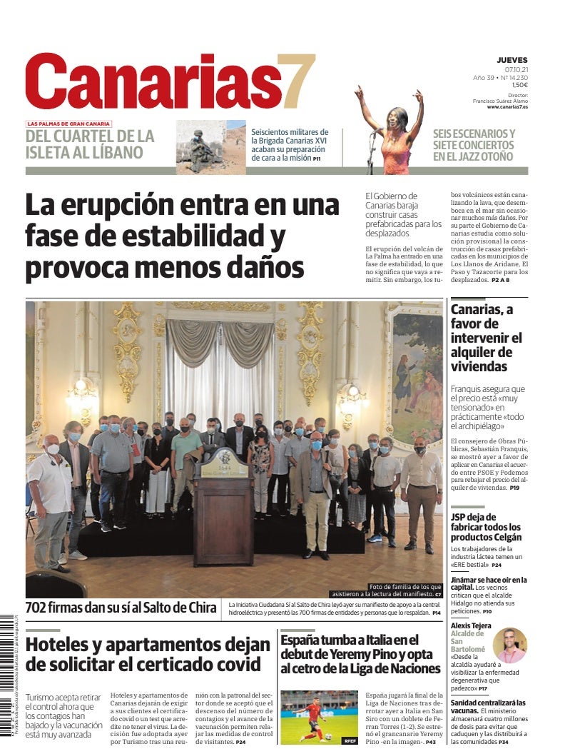 Portada Canarias7 07-10-2021