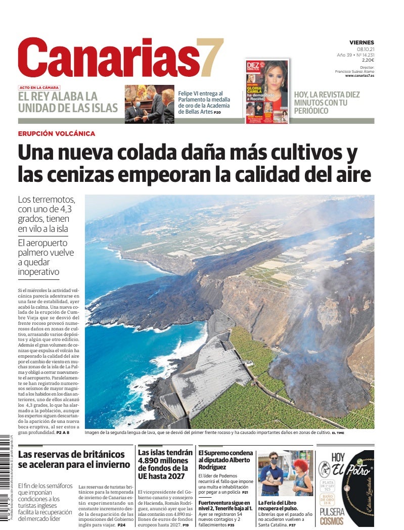 Portada Canarias7 08-10-2021
