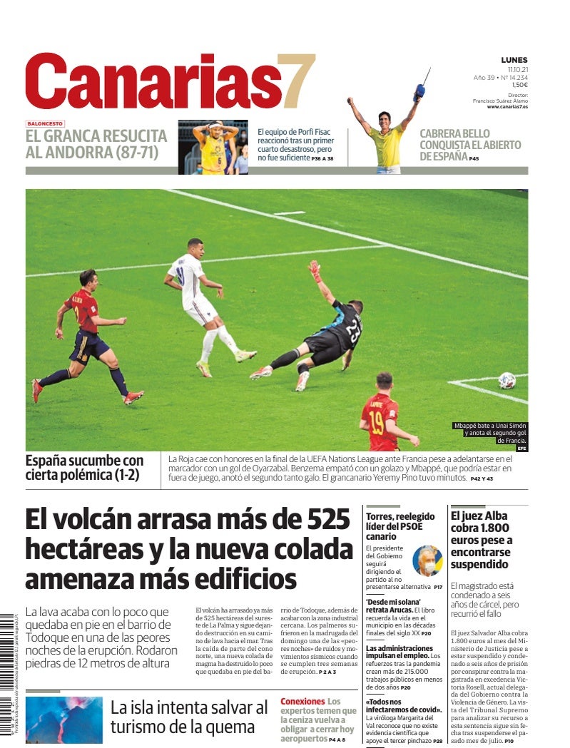 Portada Canarias7 11-10-2021