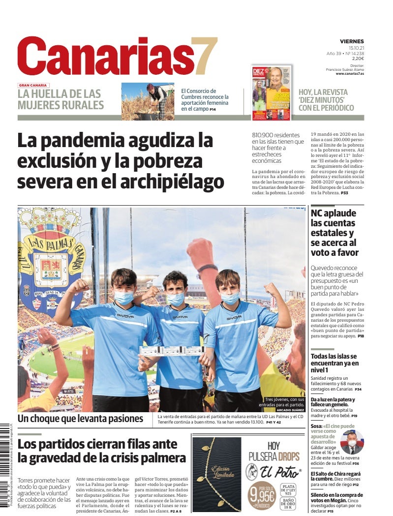 Portada Canarias7 15-10-2021