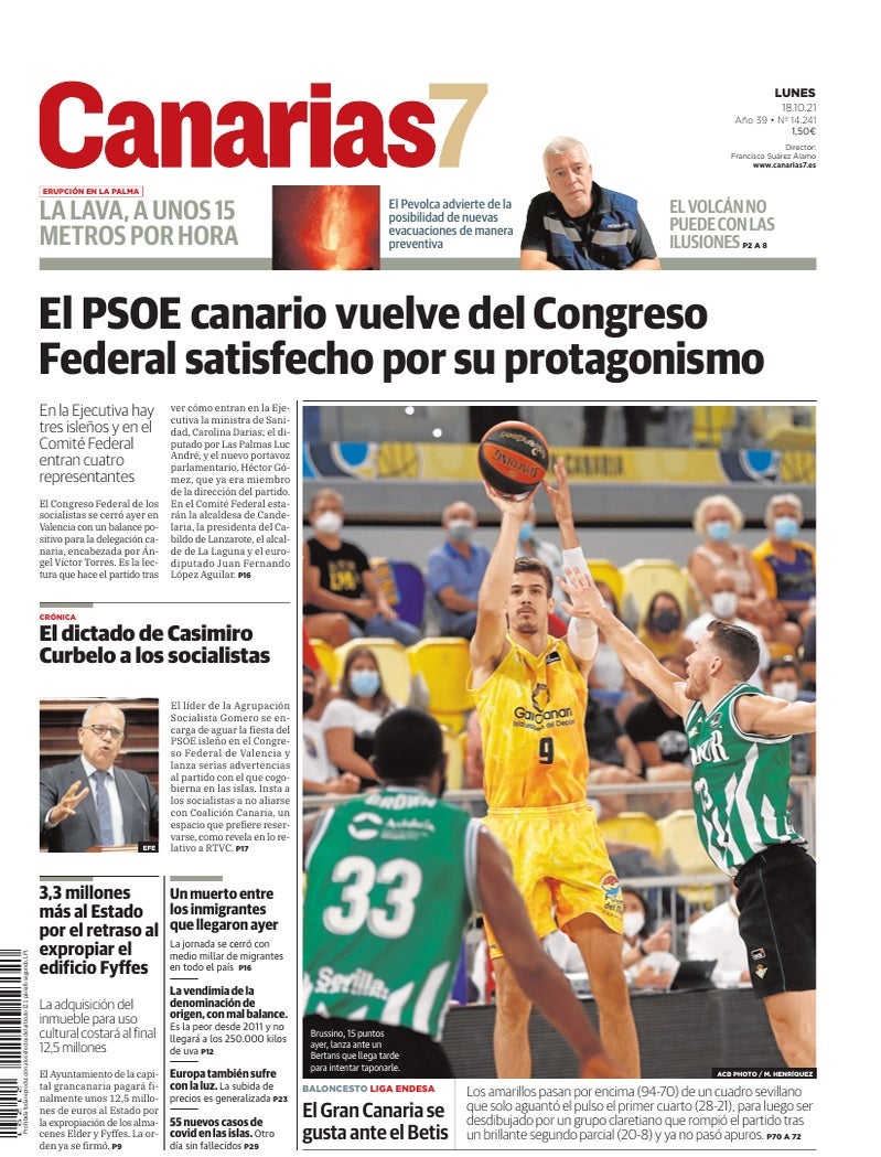Portada Canarias7 18-10-2021