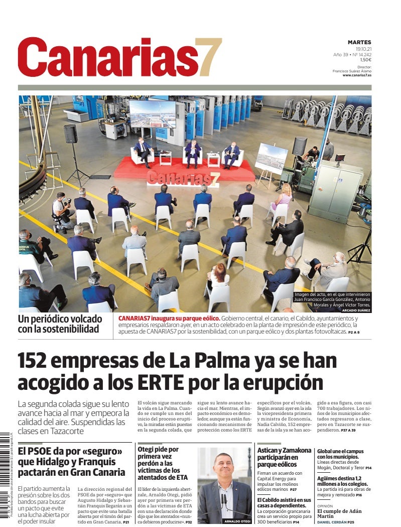 Portada Canarias7 19-10-2021