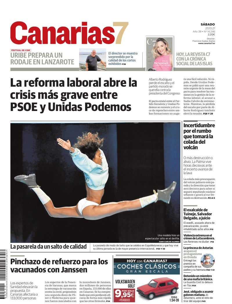 Portada Canarias7 23-10-2021