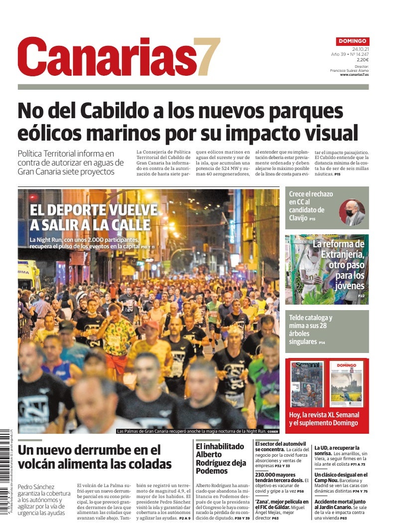 Portada Canarias7 24-10-2021