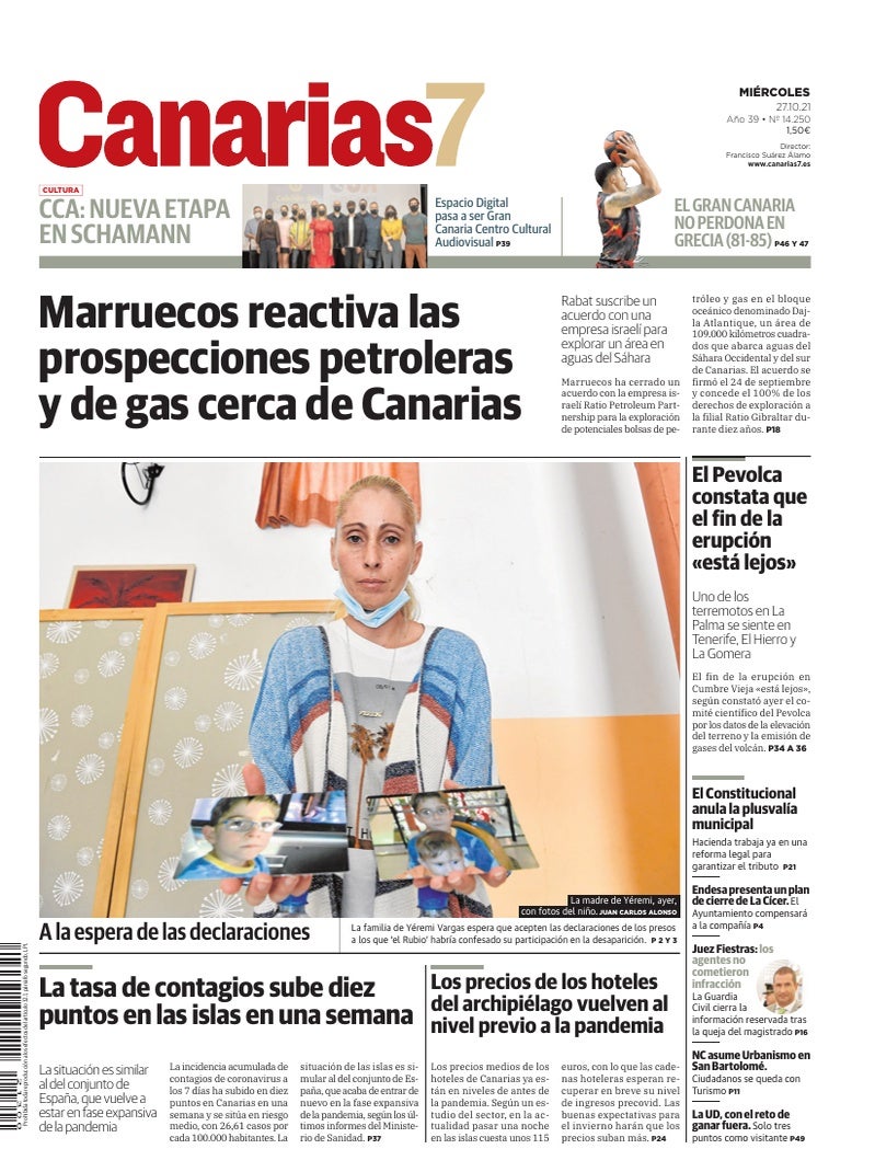Portada Canarias7 27-10-2021
