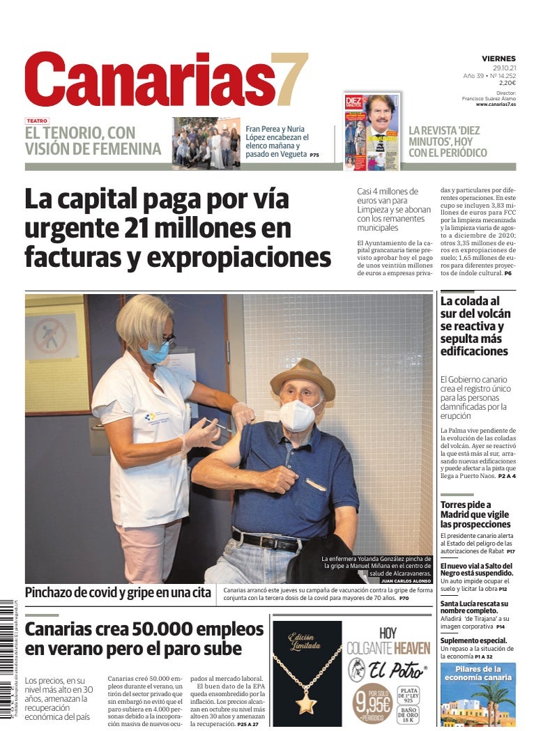 Portada Canarias7 29-10-2021