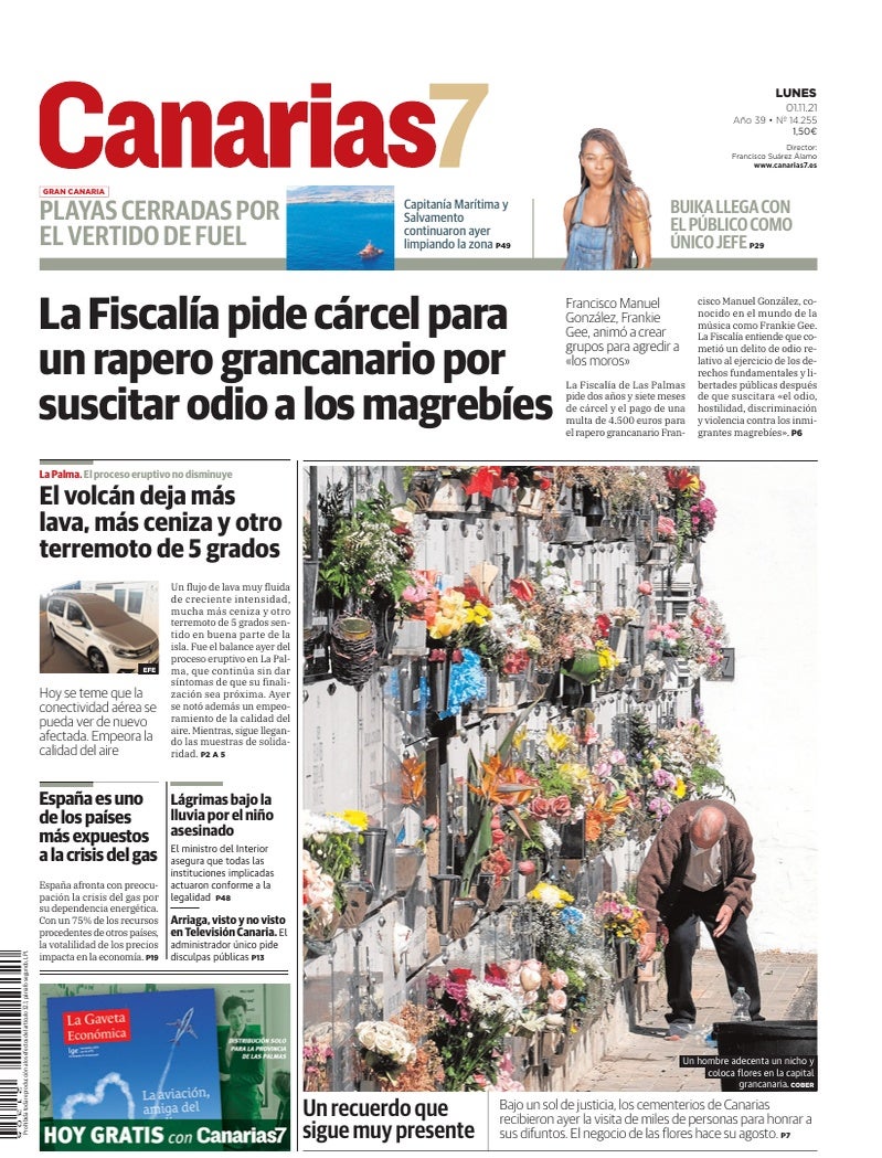 Portada Canarias7 01-11-2021