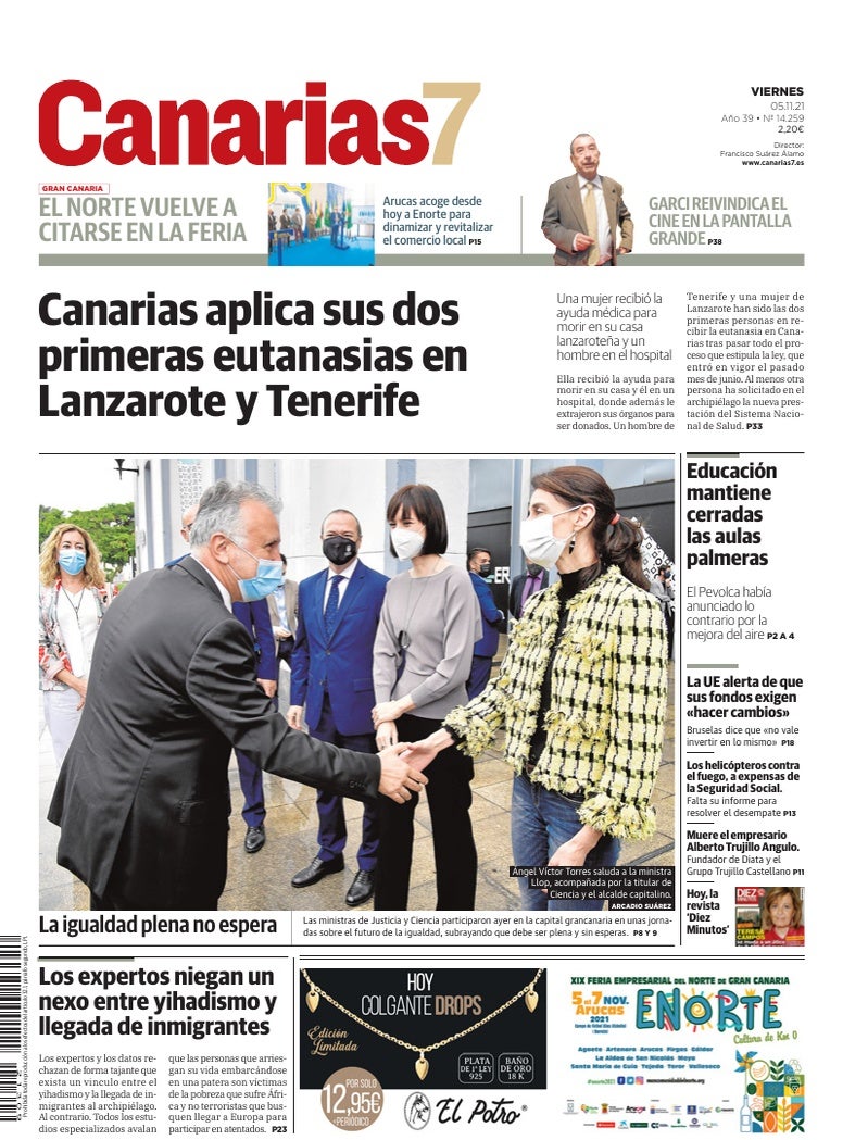 Portada Canarias7 05-11-2021