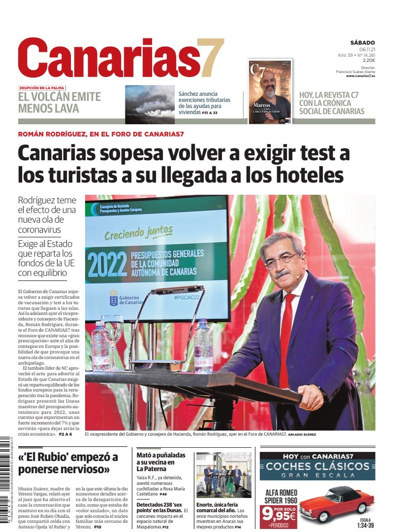 Portada Canarias7 06-11-2021