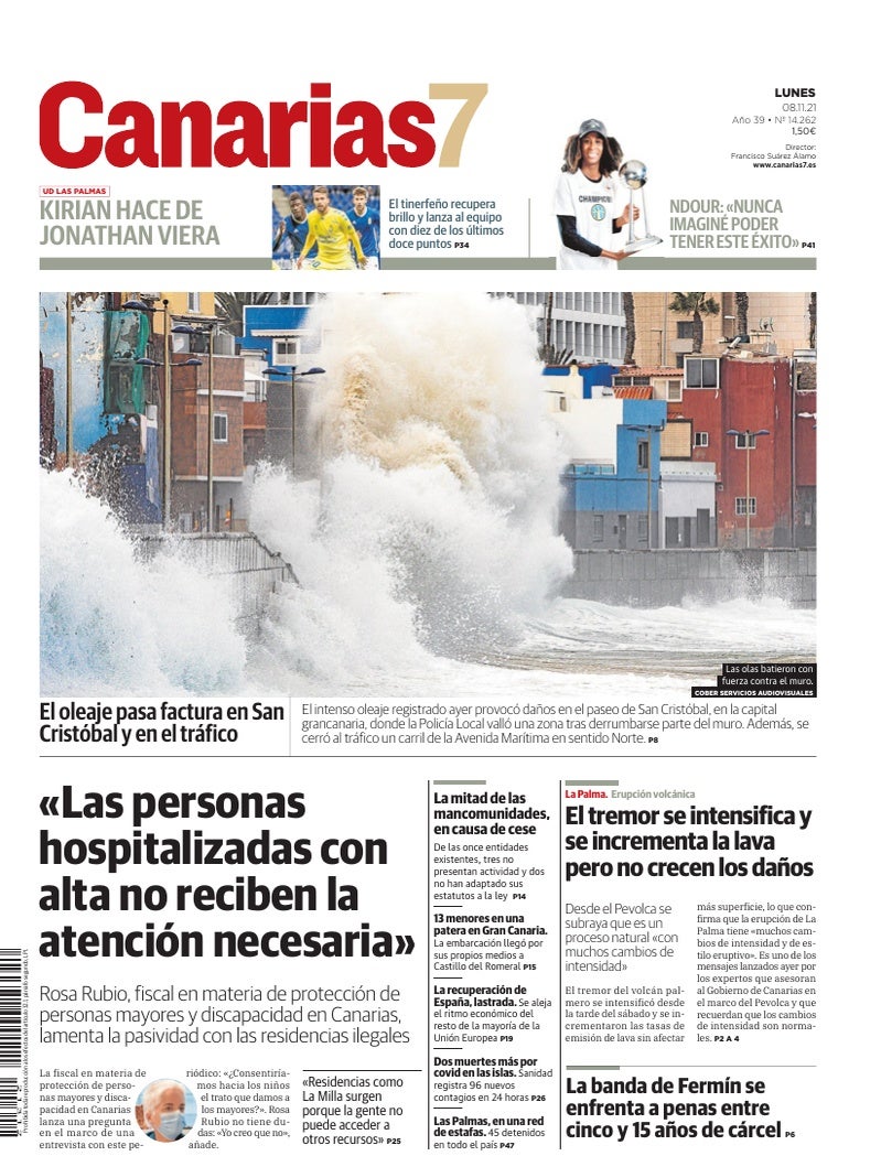 Portada Canarias7 08-11-2021
