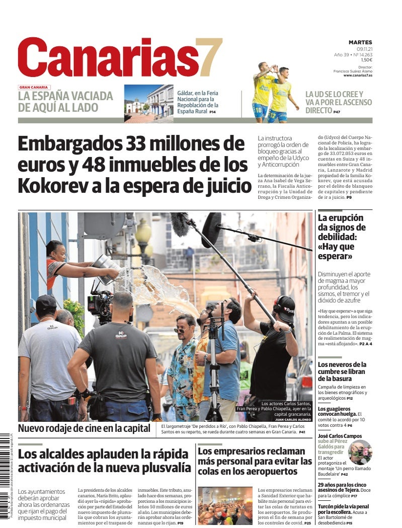Portada Canarias7 09-11-2021