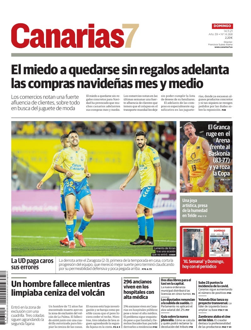 Portada Canarias7 14-11-2021