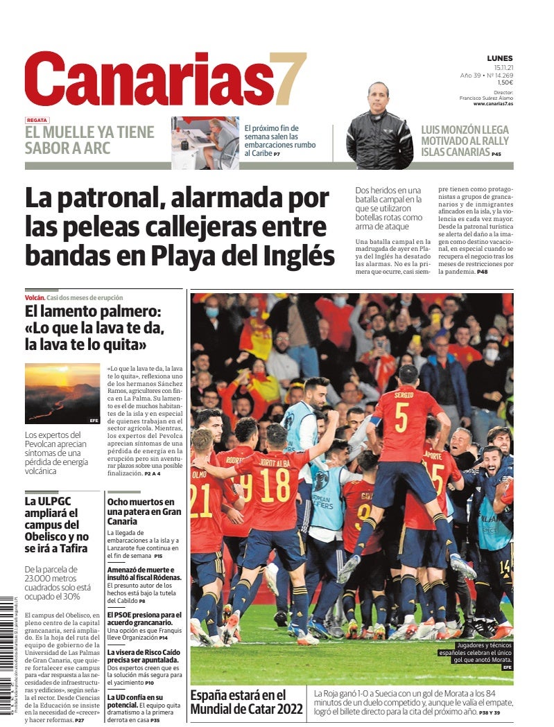 Portada Canarias7 15-11-2021