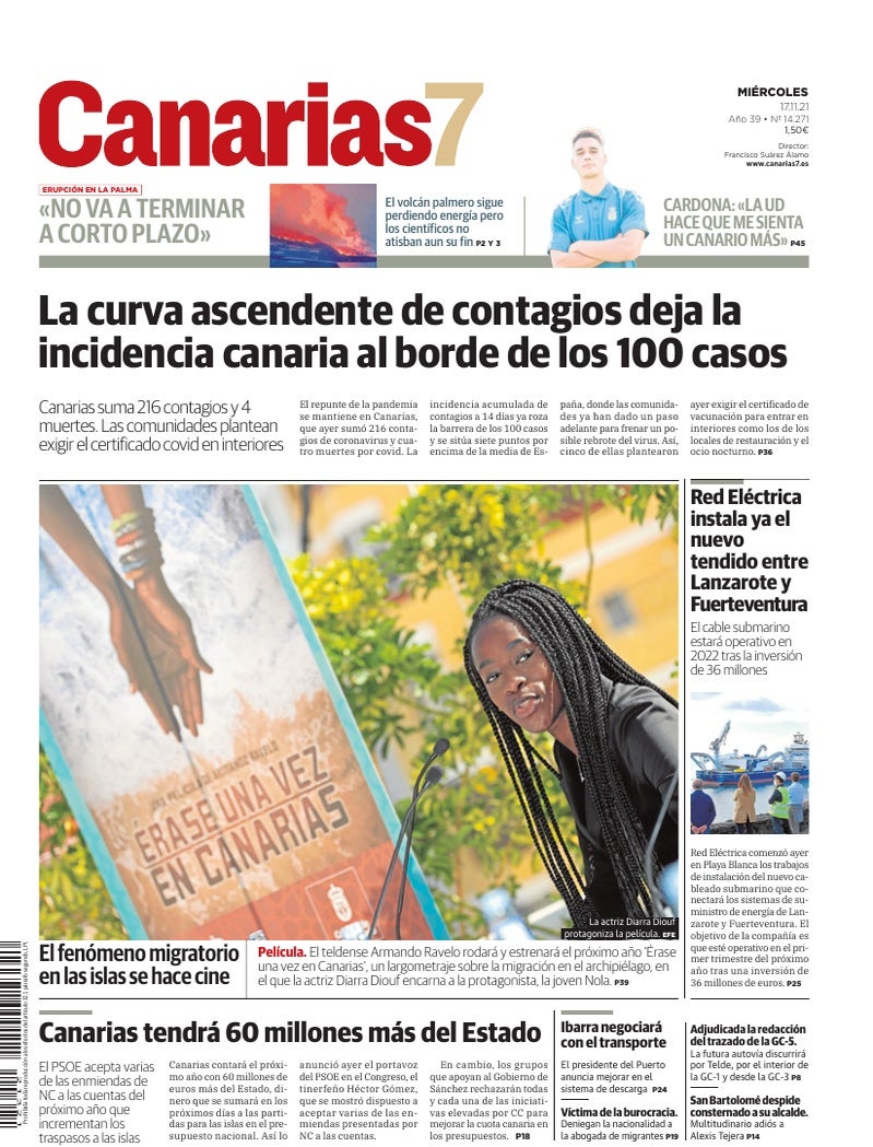 Portada Canarias7 17-11-2021