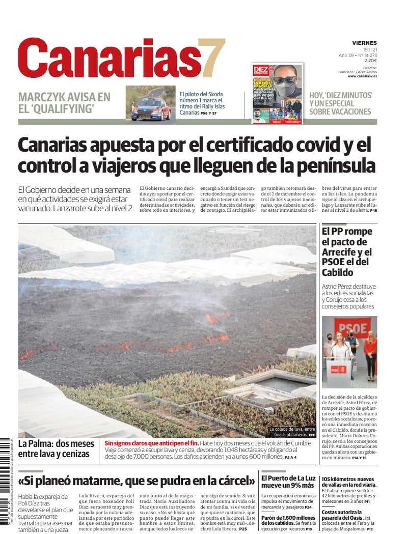 Portada Canarias7 19-11-2021